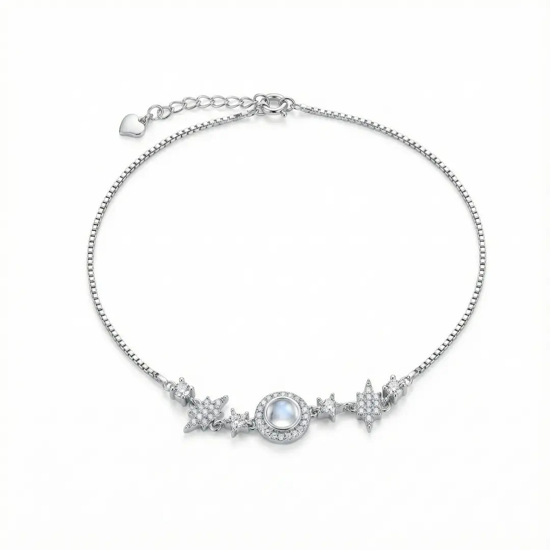 Celestial Charm Anklet - 925 Silver