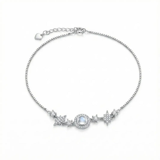 Celestial Charm Anklet - 925 Silver