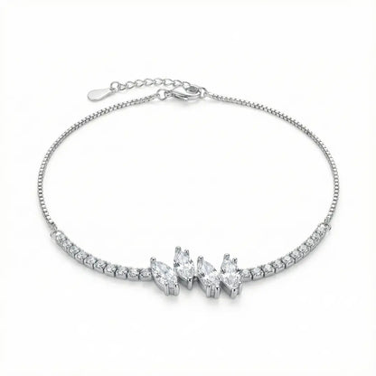 Starlight Symphony Silver Anklet - 925 Silver