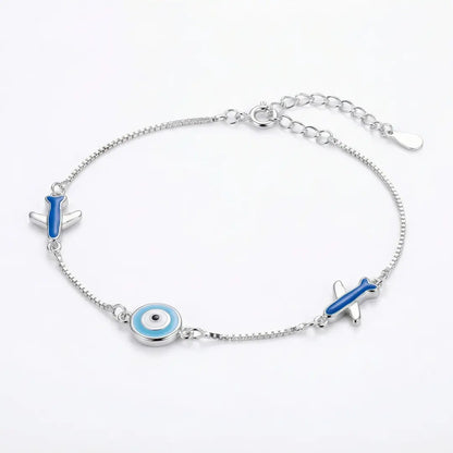 Sky Guardian Evil Eye Bracelet - 925 Silver