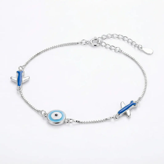 Sky Guardian Evil Eye Bracelet - 925 Silver