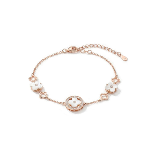 Floral Radiance Bracelet - 925 Silver