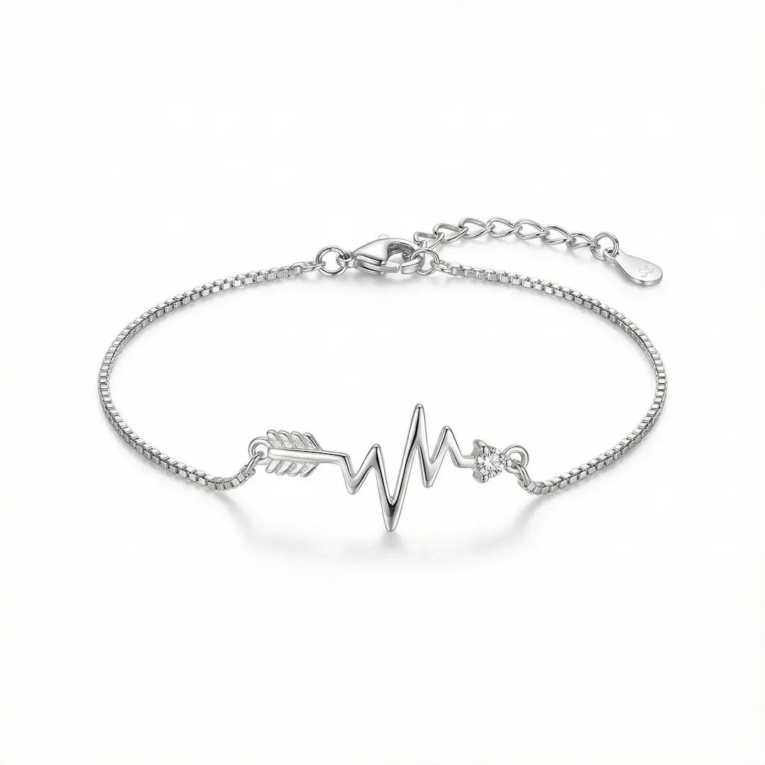 Heart’s Echo Bracelet - 925 Silver