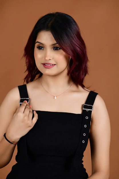 Luna Pearl Drop Necklace - 925 Silver