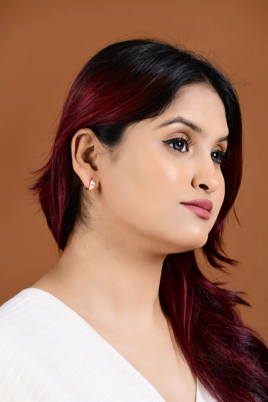 The Aurora Dot Hoops Earrings - 925 Silver