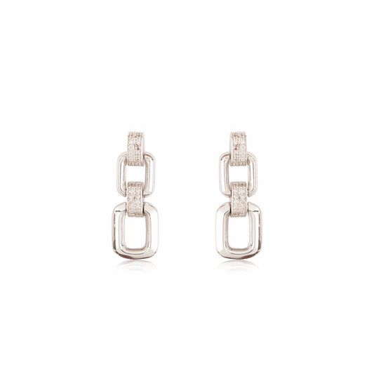 Linkella 925 Sterling Silver Earrings