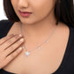 "Lustrous Links – Silver & Diamond Elegance"