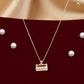 Golden Scroll Necklace - 925 Silver