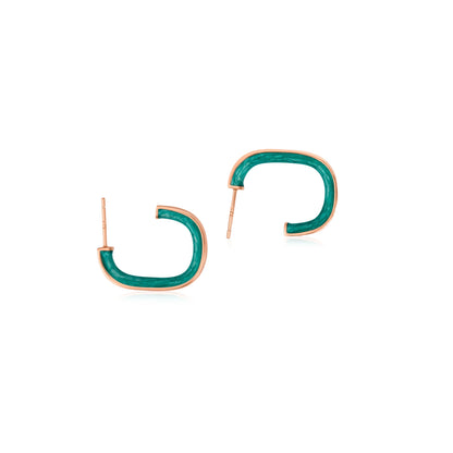 Aqua Hoops - 925 Silver