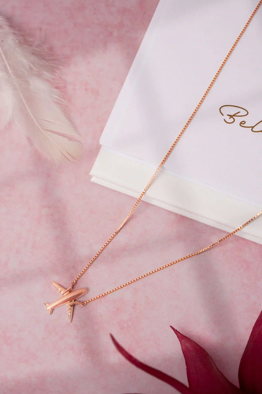 Airplane Chain Necklace - 925 Silver