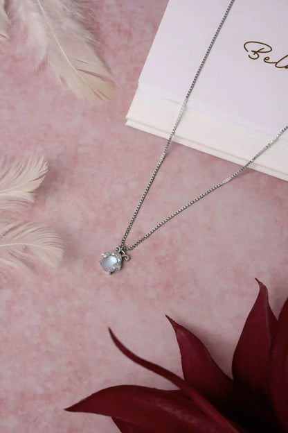 Moonlit Beetle Necklace - 925 Silver
