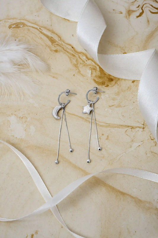 Stardust Drops Earrings - 925 Silver