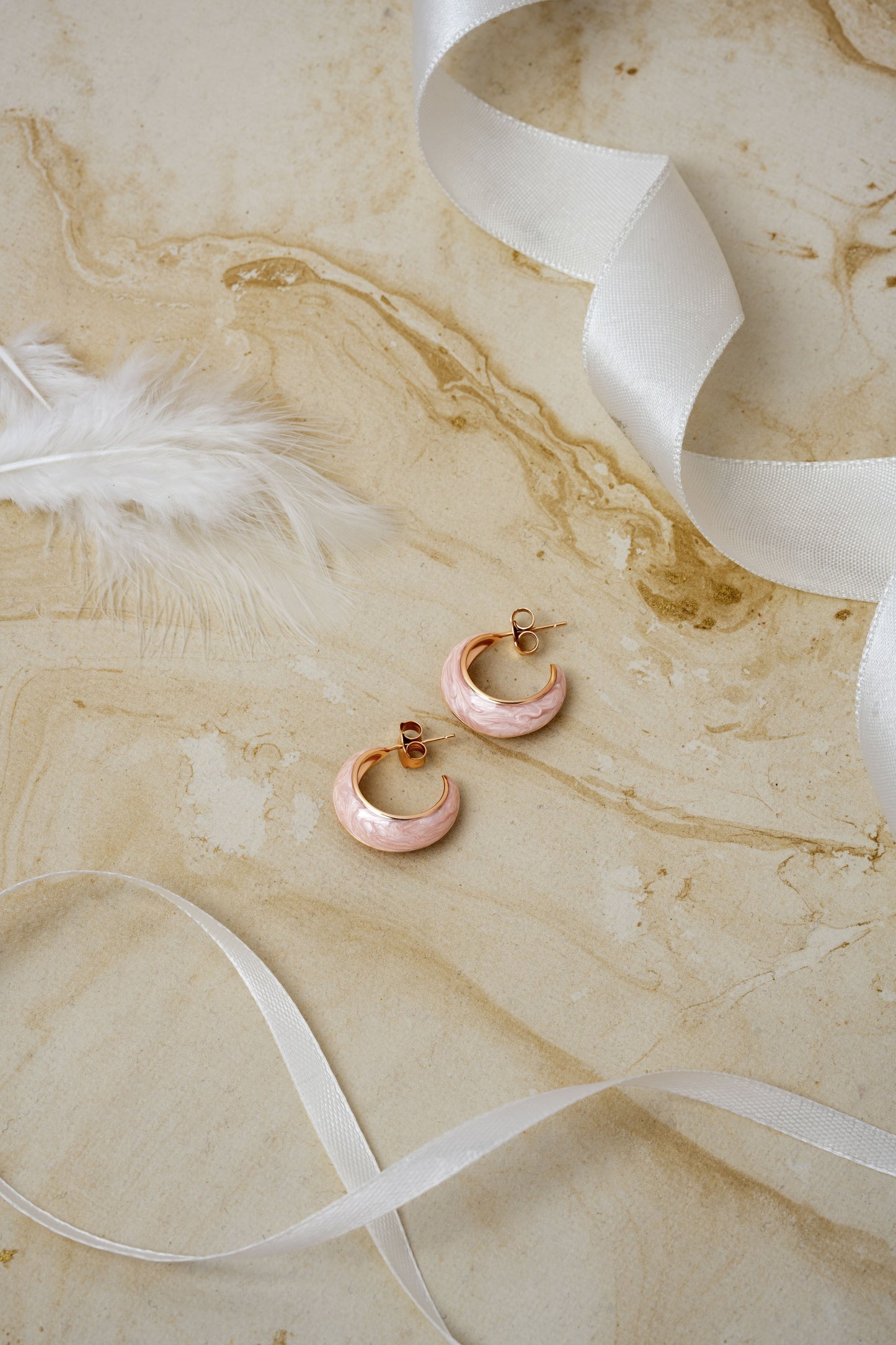 Marble Blush Earrings
