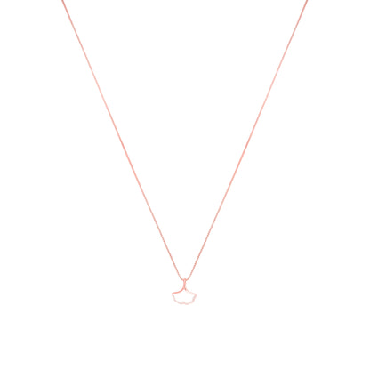 Gingko Leaf Chain Necklace - 925 Silver