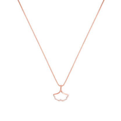 Gingko Leaf Chain Necklace - 925 Silver
