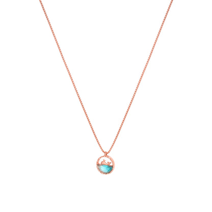 Dolphin Dancing Chain Necklace - 925 Silver