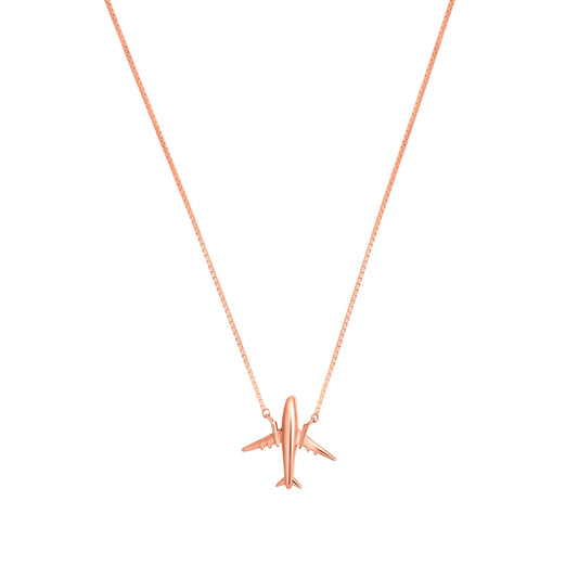 Airplane Chain Necklace - 925 Silver