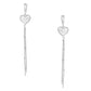 Love Drop Earrings - Silver