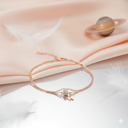 925 Sterling Silver Enchanted Butterfly Adjustable Multi-Strand Bracelet