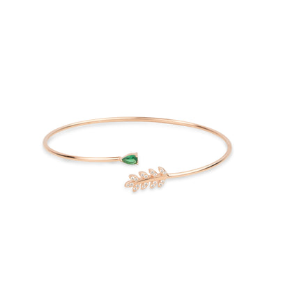 Emerald Vine Rose Gold Kada