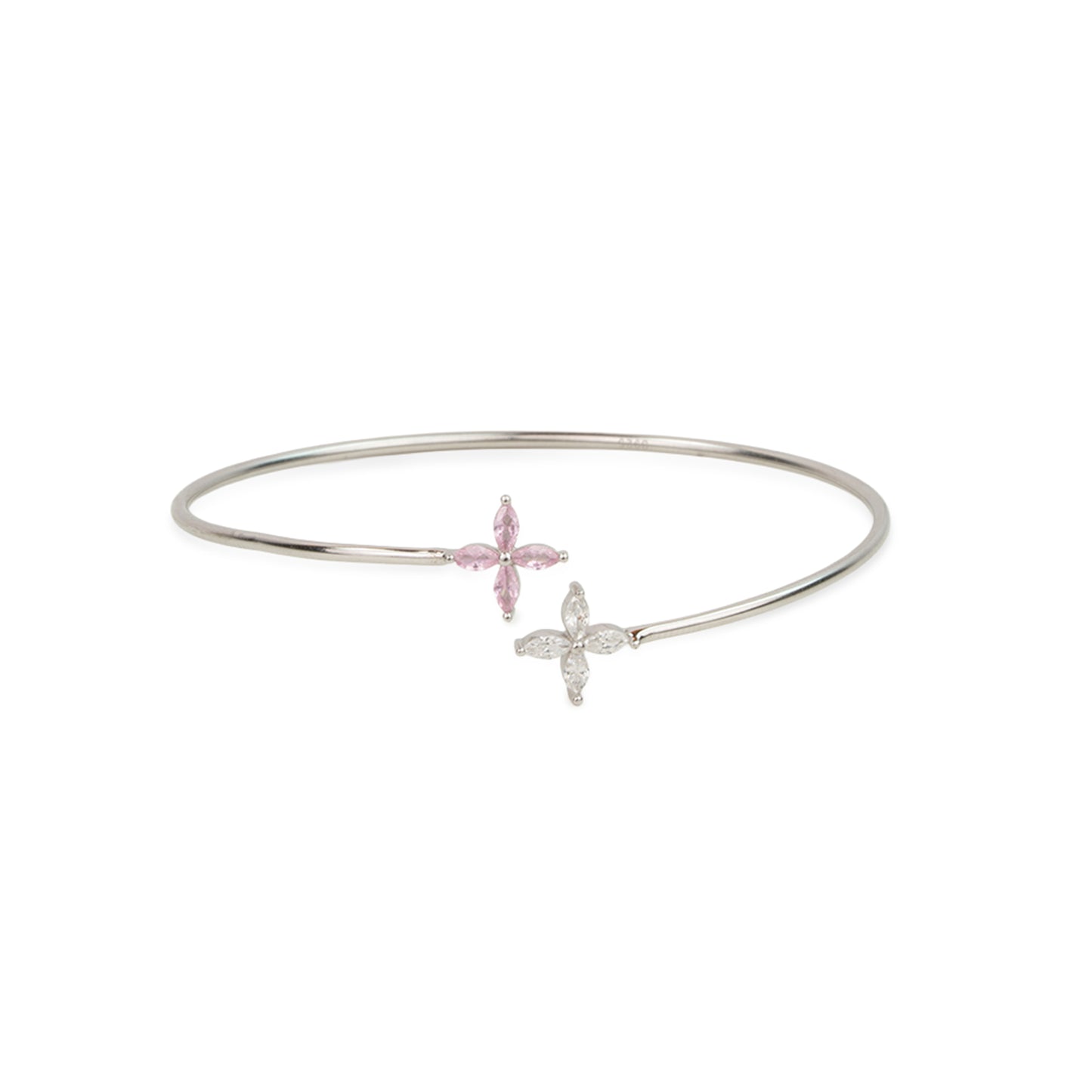 Blossom Radiance Silver Kada,