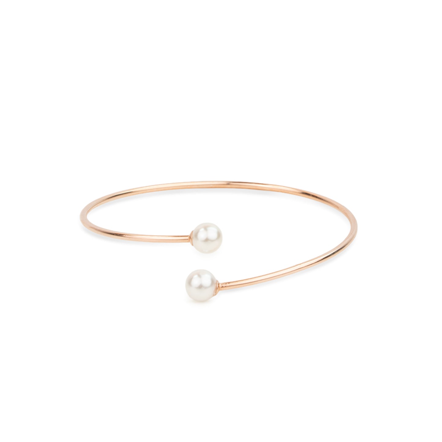 Blush Pearl Rose Gold Silver Kada,