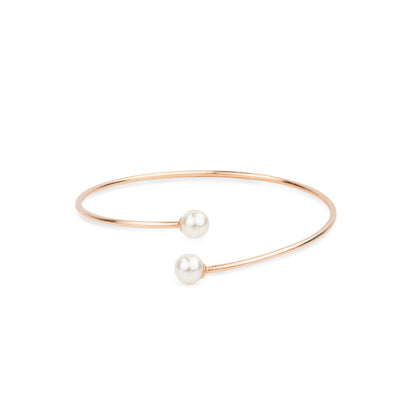Blush Pearl Rose Gold Silver Kada,