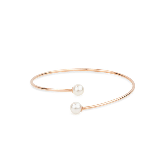 Blush Pearl Rose Gold Silver Kada,