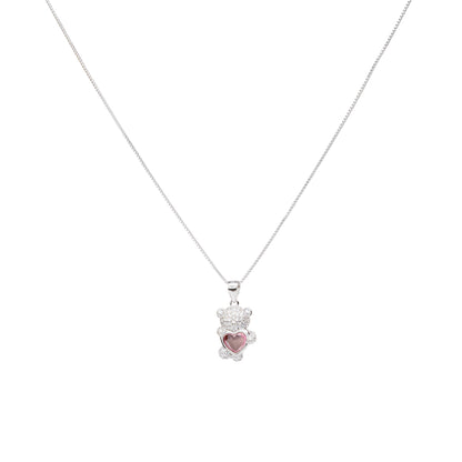 The Sweetheart Sparkle Bear Pendant