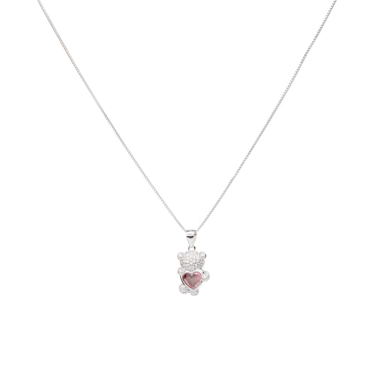 The Sweetheart Sparkle Bear Pendant