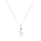 Serpent Shine Rose Gold Pendant Necklace - 925 Silver