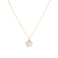 Petal Pearl Blossom Pendant Necklace - 925 Silver