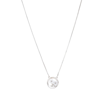 Moonflower Garden Pendant Necklace - 925 Silver