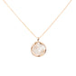 Celestial Bloom Mother-of-Pearl Pendant Necklace - 925 Silver