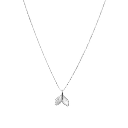 Twilight Leaves Silver Pendant Necklace - 925 Silver