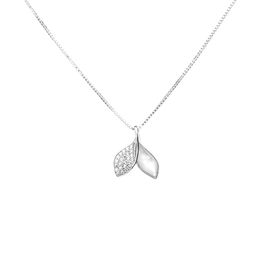 Twilight Leaves Silver Pendant Necklace - 925 Silver