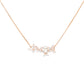 Blossom Grace Rose Gold Pendant Necklace - 925 Silver