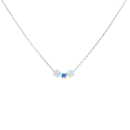 Prism Beads Minimalist Necklace - 925 Silver