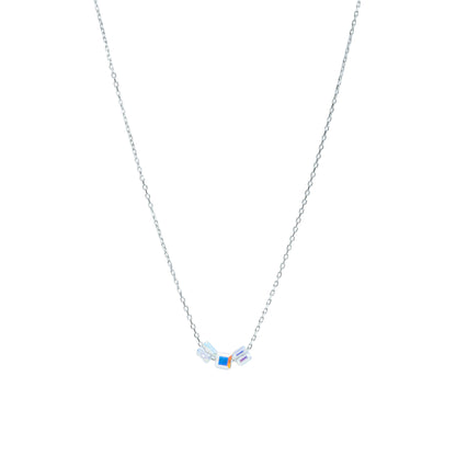 Prism Beads Minimalist Necklace - 925 Silver