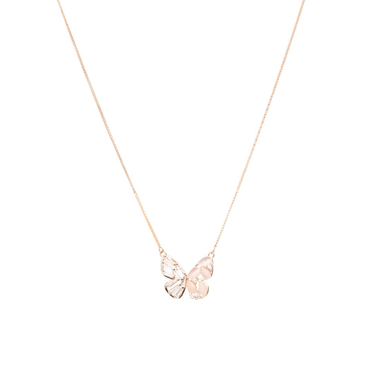 Ethereal Wings Butterfly Necklace - 925 Silver