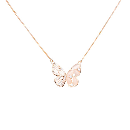 Ethereal Wings Butterfly Necklace - 925 Silver