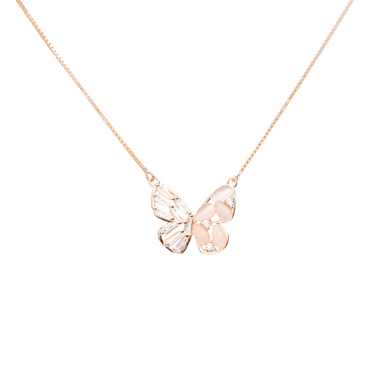 Ethereal Wings Butterfly Necklace - 925 Silver