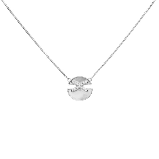 Lunar Eclipse Silver Pendant Necklace - 925 Silver