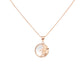 Golden Dawn Rose Gold Sun Pendant Necklace - 925 Silver