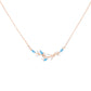 Azure Bloom Necklace - 925 Silver