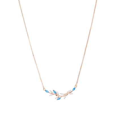 Azure Bloom Necklace - 925 Silver