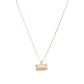 Golden Scroll Necklace - 925 Silver