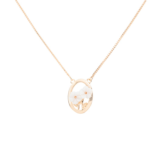 Blush Blossom Necklace - 925 Silver