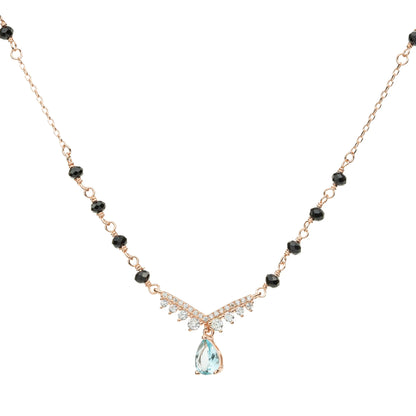Celeste Drop Mangalsutra Necklace - 925 Silver