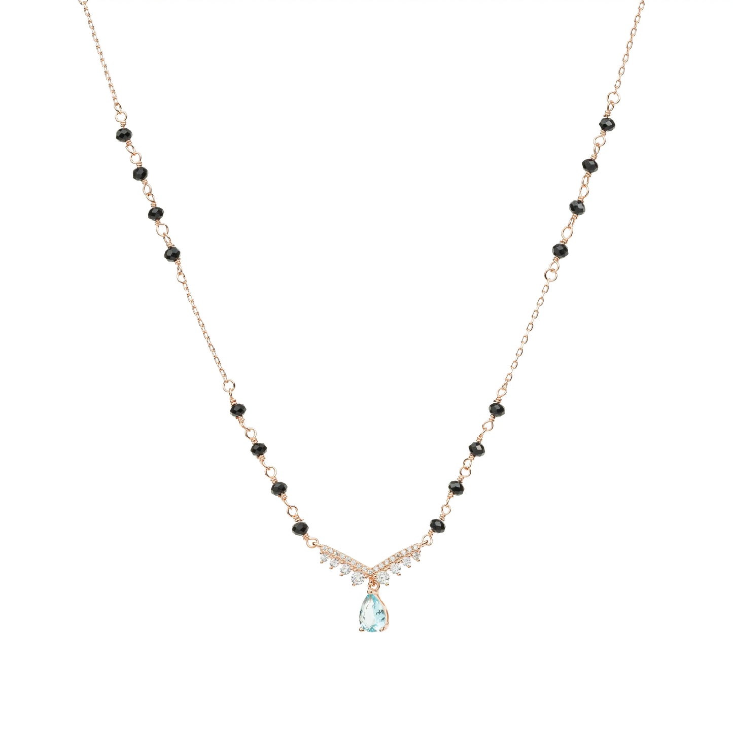 Celeste Drop Mangalsutra Necklace - 925 Silver